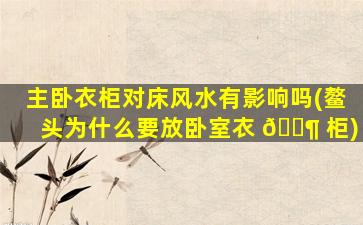 主卧衣柜对床风水有影响吗(鳌头为什么要放卧室衣 🐶 柜)